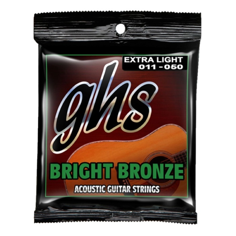 GHS Bright Bronze Acustica 6 St 011-050 Muta corde per chitarra acustica 6 corde