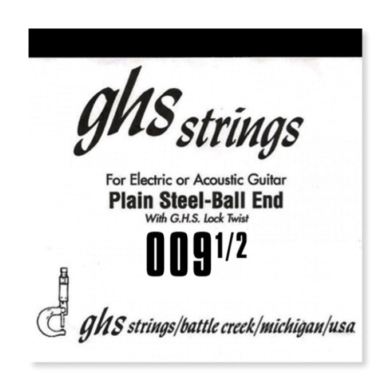 GHS Singola acustica/elettrica 009,5 Corda singola per chitarra acustica/elettrica