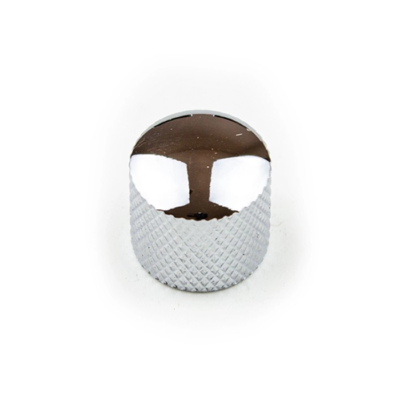 G&L Manopola metallo cromata Pot Split-Shaft KNOB KNURLED BASS SPLIT