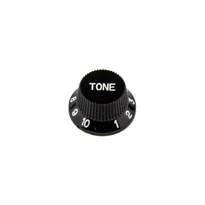 G&L Manopola plastica nera Pot Tono Solid-Shaft KNOB BELL STYLE SOLID SHAFT TONO BLACK