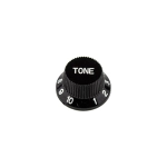 G&L Manopola plastica nera Pot Tono Solid-Shaft KNOB BELL STYLE SOLID SHAFT TONO BLACK