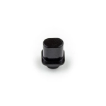 G&L Manopola a cappello in plastica nera per selettore KNOB SELECTOR SWITCH TOP HAT SHAPE BLACK