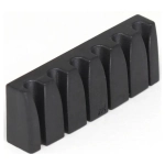 GraphTech Black Tusq XL Unlocking Slotted Nut Floyd Radius 1 Capotasto Unlocking Slotted in Black Tusq con sedi per chitarra elettrica 6 corde (ideale per le chitarre elettriche con Floyd Rose 3 o 4 e radius 10")