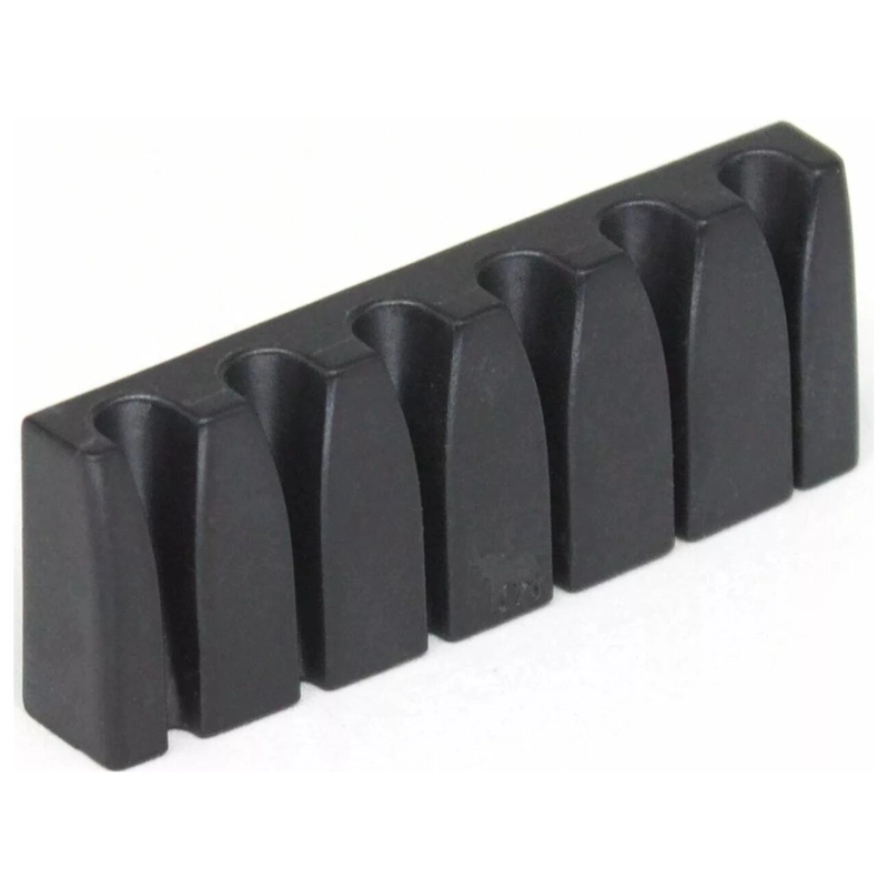 GraphTech Black Tusq XL Unlocking Slotted Nut Floyd Radius 1 Capotasto Unlocking Slotted in Black Tusq con sedi per chitarra elettrica 6 corde (ideale per le chitarre elettriche con Floyd Rose 2 e radius 10")