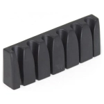 GraphTech Black Tusq XL Unlocking Slotted Nut Floyd Radius 1 Capotasto Unlocking Slotted in Black Tusq con sedi per chitarra elettrica 6 corde (ideale per le chitarre elettriche con Floyd Rose e radius 16")