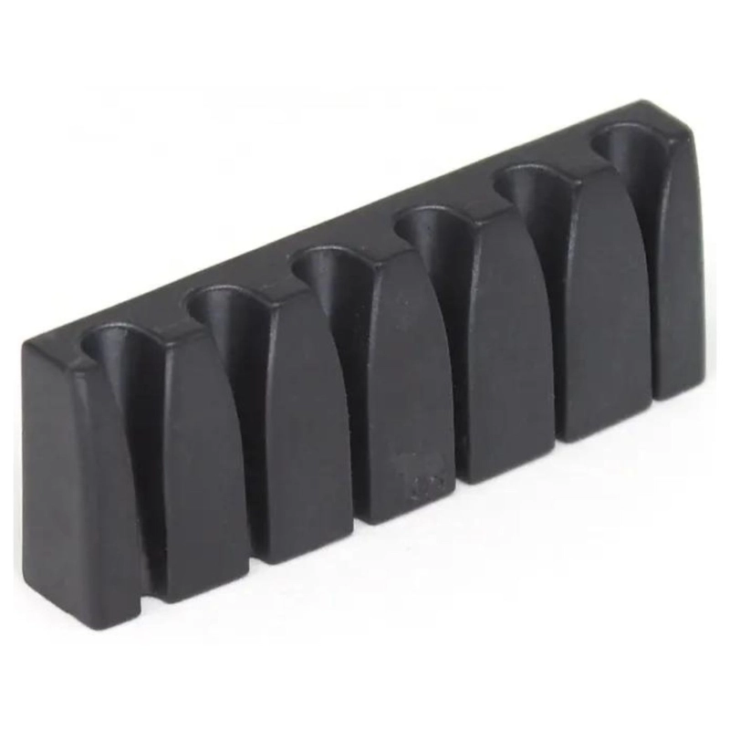 GraphTech Black Tusq XL Unlocking Slotted Nut Floyd Radius 1 Capotasto Unlocking Slotted in Black Tusq con sedi per chitarra elettrica 6 corde (ideale per le chitarre elettriche con Floyd Rose e radius 16")