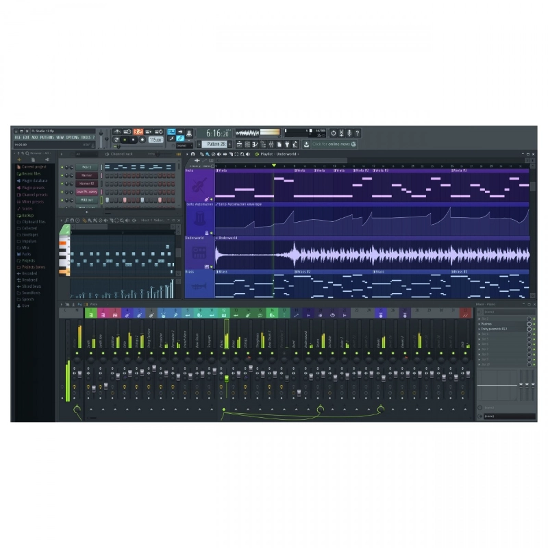 Image Line FL Studio 20 Producer Edition Software per Sequencing di Musica con Strumenti Virtuali