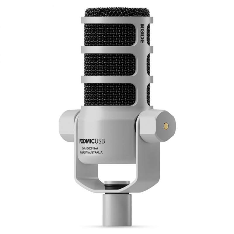 Rode PODMIC USB White Microfono Dinamico USB e XLR per Podcast Bianco