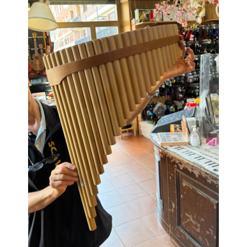 Flauto di pan HORA in SOL - 25 toni Re-Sol3 Sub C- Bass