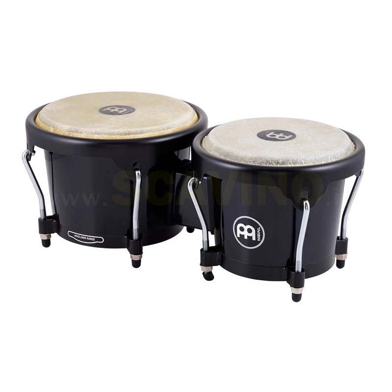 Meinl HB50 BK Bongo in ABS Nero pelli naturali