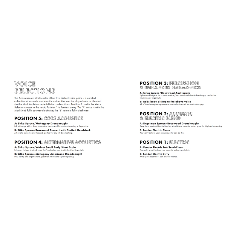 Fender American Acoustasonic Stratocaster Black 0972023206