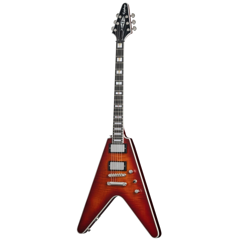 Epiphone Flying V Prophecy Aged Bengal Tiger Burst (Incl. Premium Gig Bag) EIFVYABTBN1