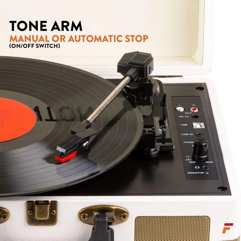 Fenton RP115G Record Player Creme