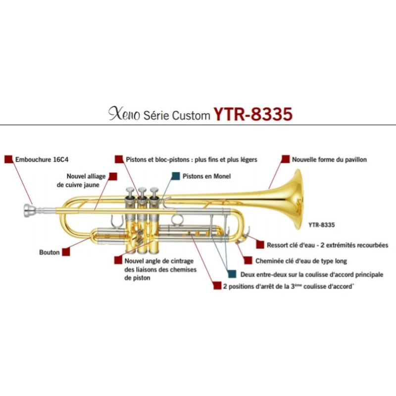 Yamaha YTR8335G 04 Tromba Professionale in Sib Serie Xeno