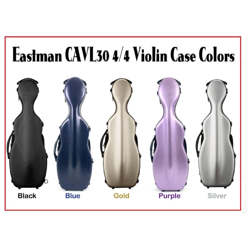 Eastman CAVL30 BLK Astuccio Violino 4/4 Nero Policarbonato Minicello
