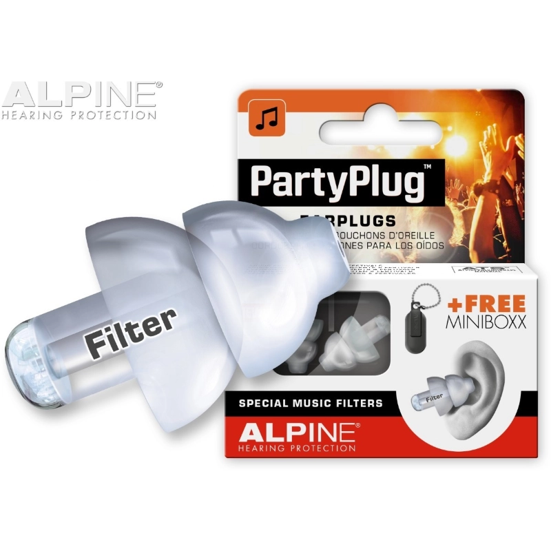 ALPINE PARTYPLUG-MKII-TR Tappi isolanti trasparenti