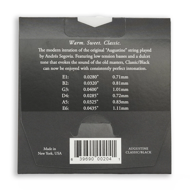 Augustine Black Muta Corde Chitarra Classica