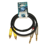 Reference RICT01-BK-JJ/2RCA-N-1m Cavo Doppio Jack - Doppio RCA 1 Metro