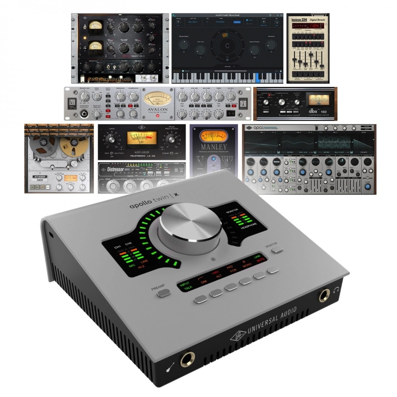 Universal Audio Apollo Twin X Quad Gen 2 Studio Scheda Audio 10 In 6 Out Thunderbolt 3