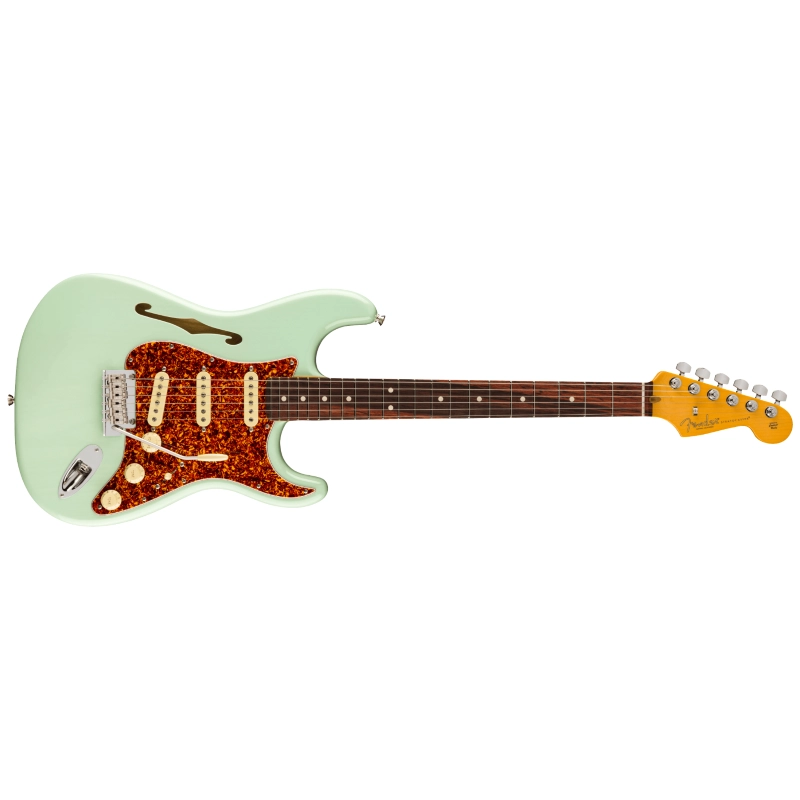 Fender American Professional II Stratocaster® Thinline, Rosewood Fingerboard, Transparent Surf Green 0171010735