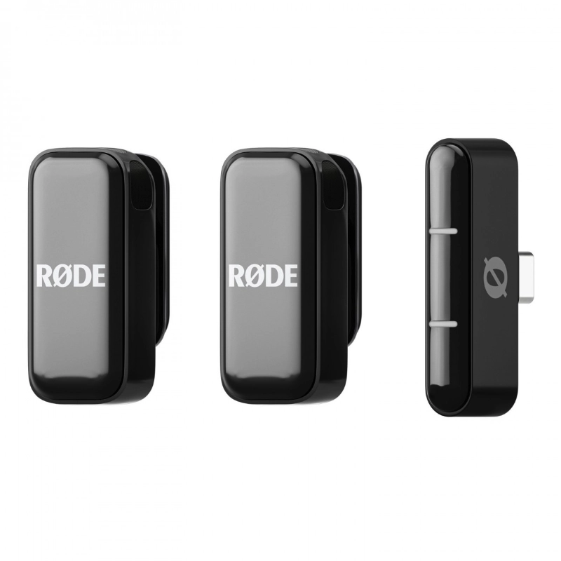 Rode Wireless Micro USB C Black Microfono Wireless Doppio per Smartphone Nero