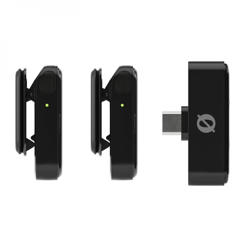 Rode Wireless Micro USB C Black Microfono Wireless Doppio per Smartphone Nero