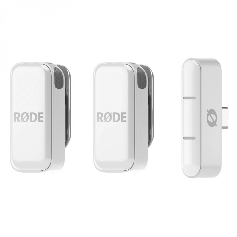 Rode Wireless Micro USB C White Microfono Wireless per Cellulare Bianco
