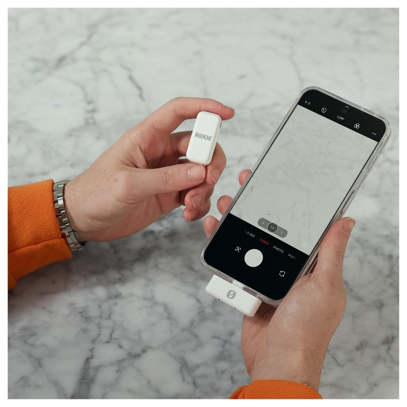 Rode Wireless Micro USB C White Microfono Wireless per Cellulare Bianco