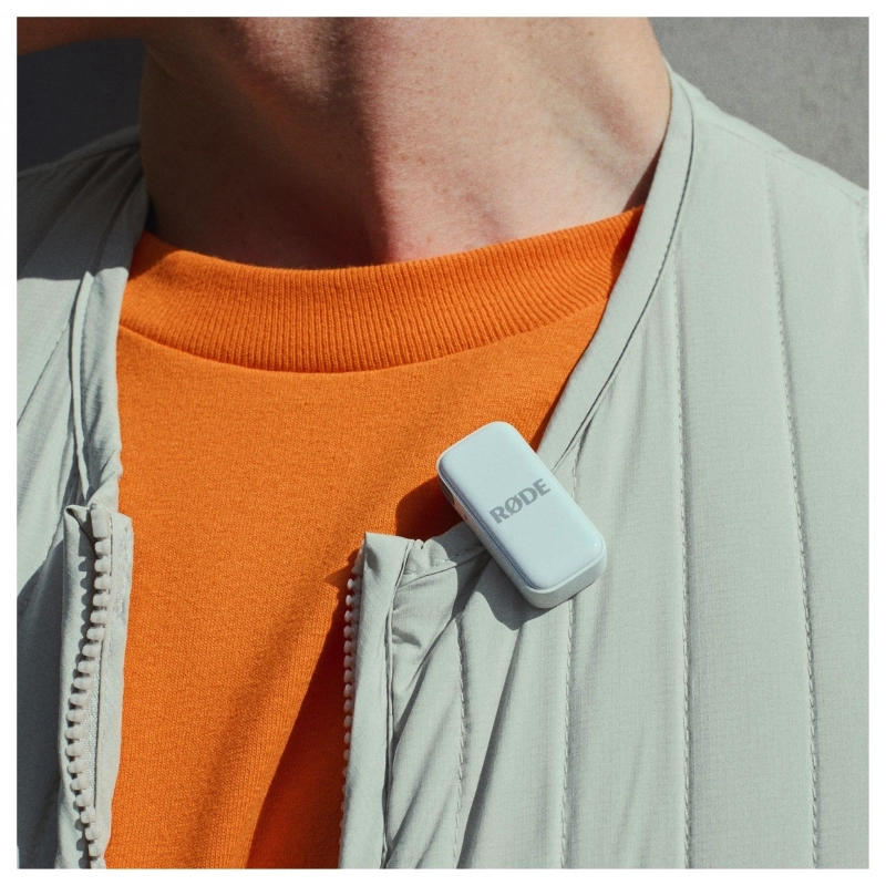 Rode Wireless Micro USB C White Microfono Wireless per Cellulare Bianco