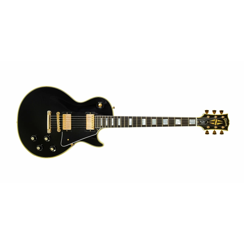 Gibson Custom Shop Murphy Lab 1968 Les Paul Custom Reissue Ebony Ultra Light Aged LPC68ULEBGH1