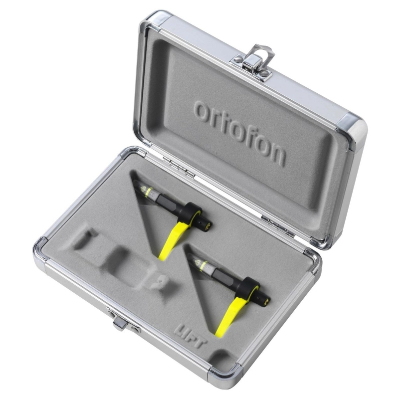 Ortofon Concorde MKII TWIN Club Coppia di Shell con Testina e Puntina Ellittica per DJ