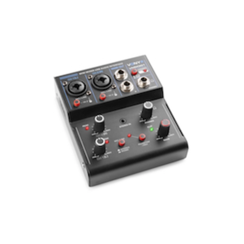 Vonyx VMM210 Mixer 3CH/EQ/USB/BT