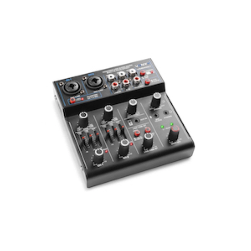 Vonyx VMM220 Mixer 4CH/EQ/USB/BT, Echo