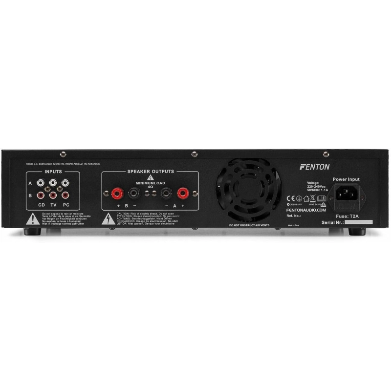 Fenton FPL1000 Amplificatore Digitale 2 x 500 Watt BT