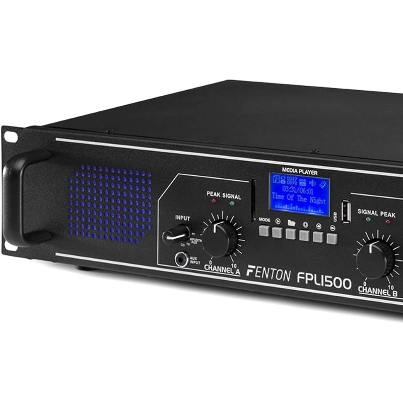 Fenton FPL1500 Amplificatore di Potenza 750 x 2 Watt con Bluetooth