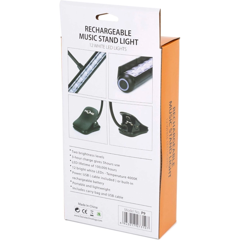 F-ZONE P9 Luce per Leggio a Clip P 24 Lled