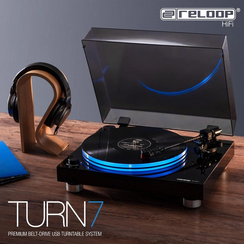 RELOOP TURN7 Giradischi cinghia con Ortofon 2M