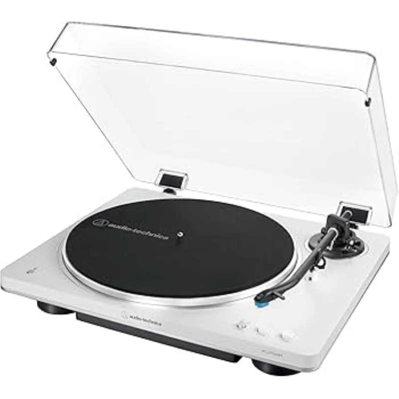 Audio-Technica AT-LP70XBTWS giradischi Bianco/Argento