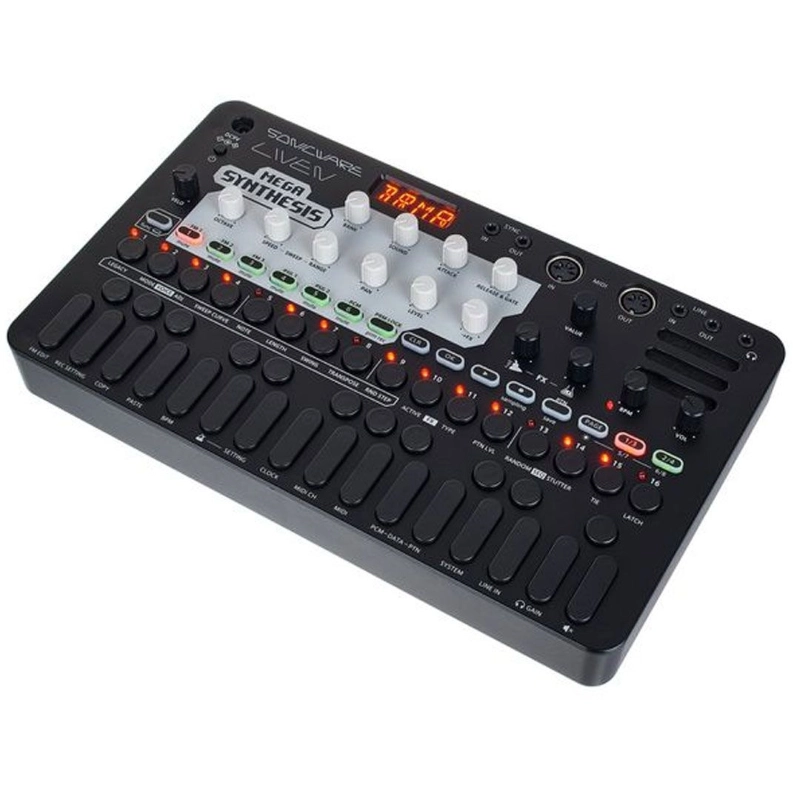 Sonicware LIVEN Mega Sintetizzatore Groove Box con Sequencer a 6 Tracce e Effetti