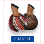 SHEKERE FIBERGLASS CON PERLINE NERE Shaker