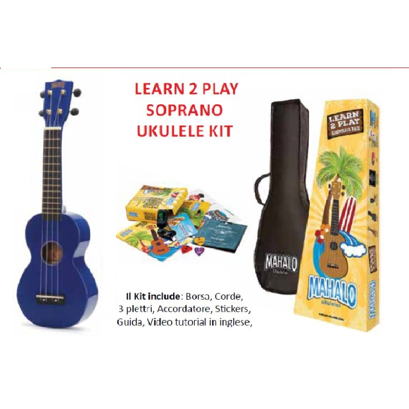 Mahalo STV278BLU Ukulele Rainbow KIT Blu