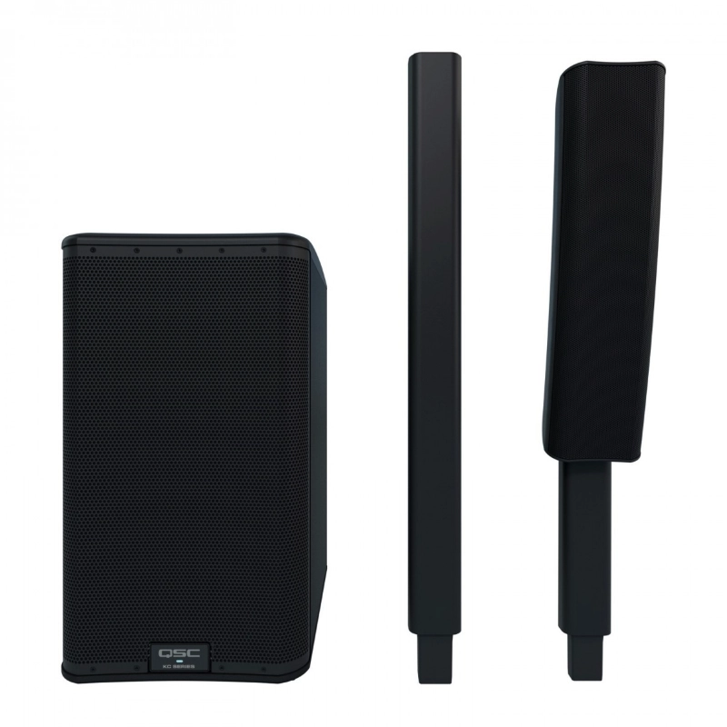 QSC KC12 Black Impianto a Colonna a 3 Vie 3000W Nero
