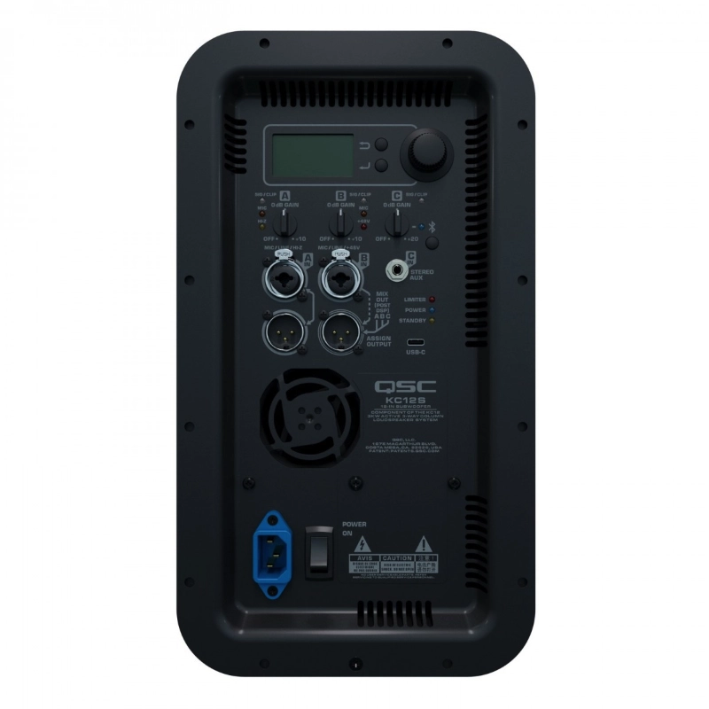 QSC KC12 Black Impianto a Colonna a 3 Vie 3000W Nero