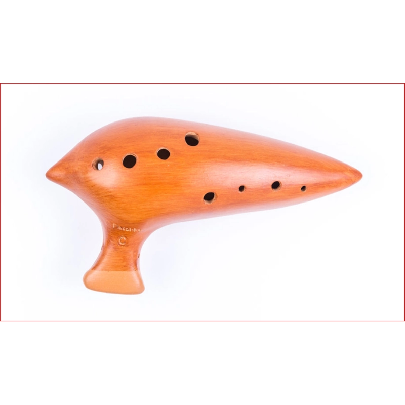 Ocarina in DO Basso Plaschke terracotta C1-F2