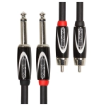 Roland RCC10 2R28 Black Series Cavo Doppio RCA - Doppio Jack