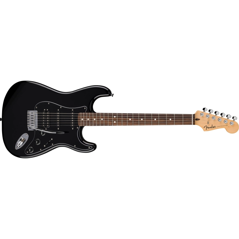 Fender Standard Stratocaster® HSS, Laurel Fingerboard, Black Pickguard, Black 0266441506