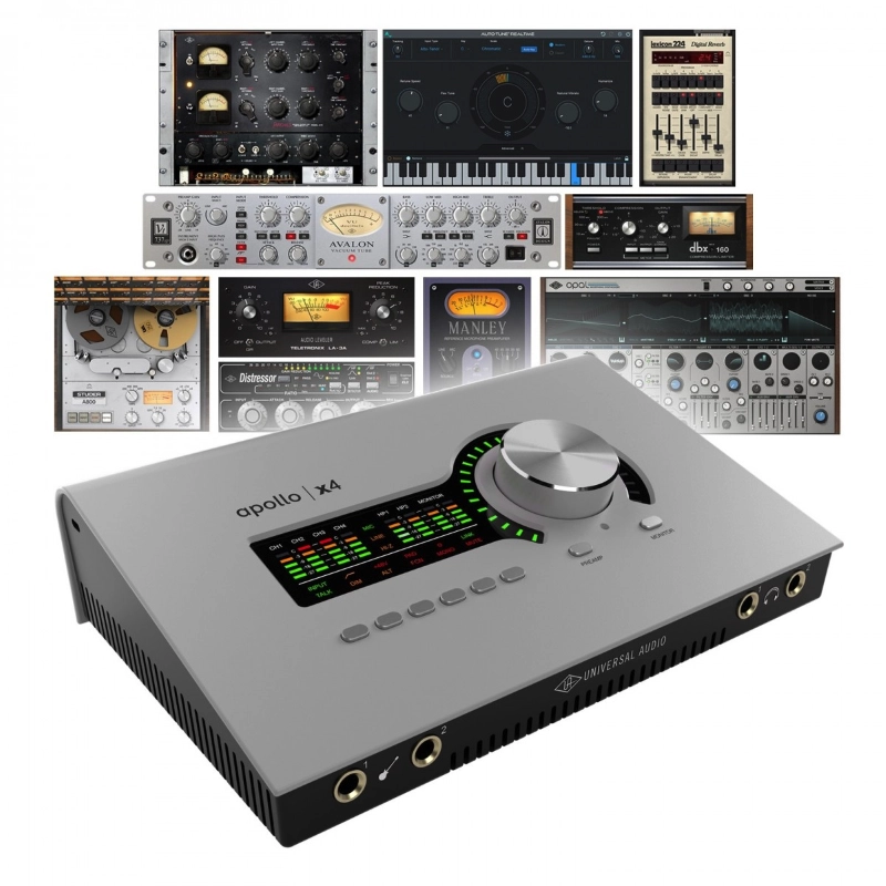 Universal Audio Apollo X4 Quad Gen 2 Studio+ Interfaccia Audio Thunderbolt 3 12x18 con Pacchetto Software
