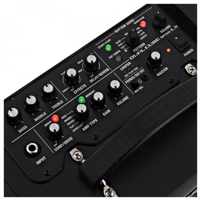 Boss Dual Cube Bass LX Amplificatore Combo 2x5" per Basso 10W