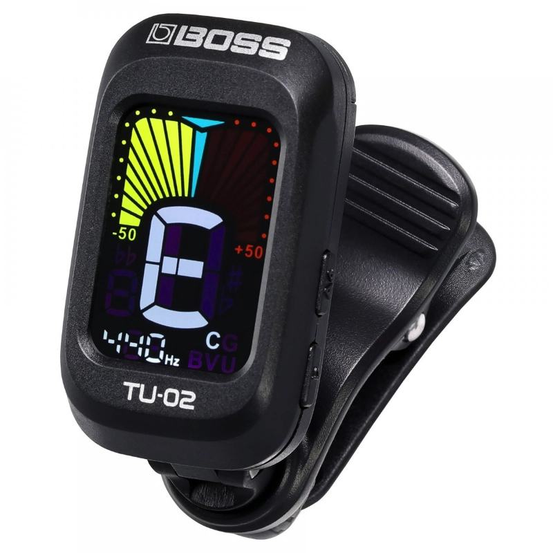Boss TU02 Accordatore Cromatico a Pinza per Chitarra