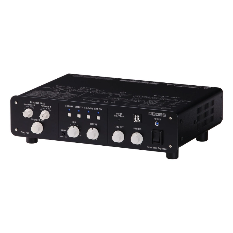 Boss Waza Tube Amp Expander Testata 100W con Load Box Reattiva Simulatore di Cabinet per Effetti